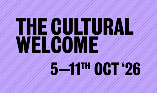 Cultural Welcome logo and date (5 to 11 October)