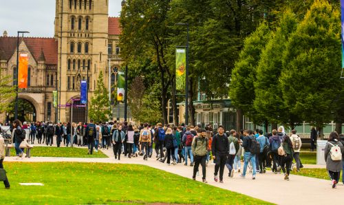 Students on Brunswick Park