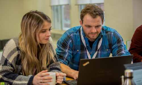 Students on laptop