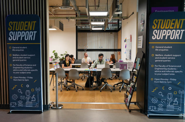 The School of Engineering Student Support Hub in the Nancy Rothwell building.